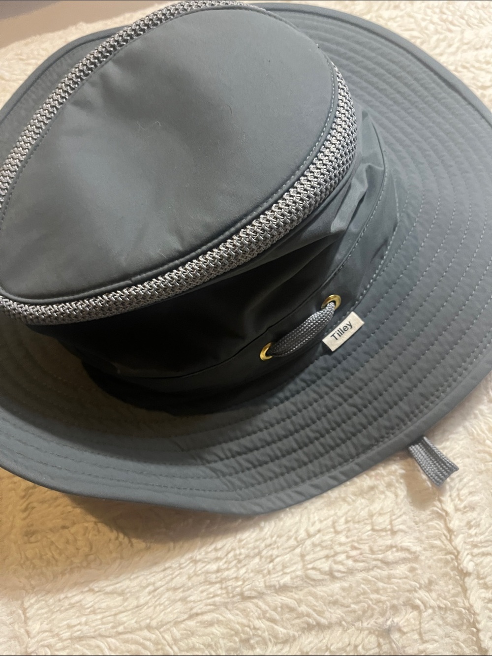 Tilley Grey Wide-Brim Sun Hat